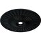Ekena Millwork Galveston Ceiling Medallion (Canopies up to 4 3/4"), 36 5/8"OD x 3 5/8"ID x 2 3/8"P, Black Pearl CM36GLBPS - alternate 2